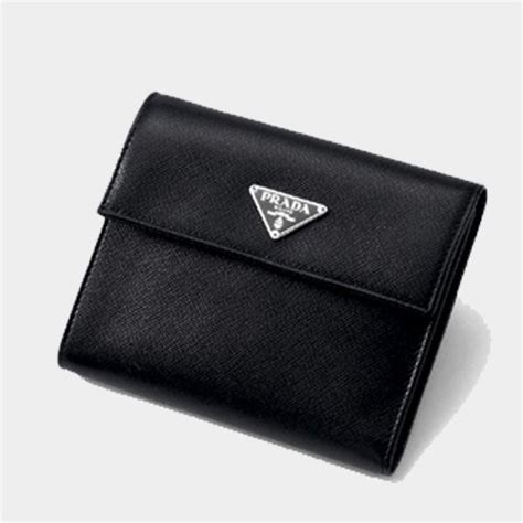 prada continental wallet grey|Prada wallet holder.